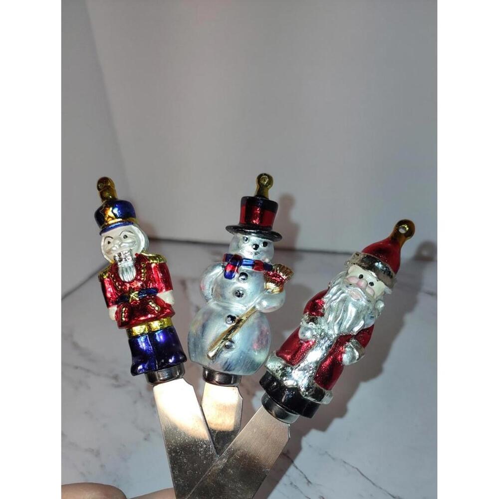 Set of 3 Vintage Style Holiday Spreaders Boston Warehouse